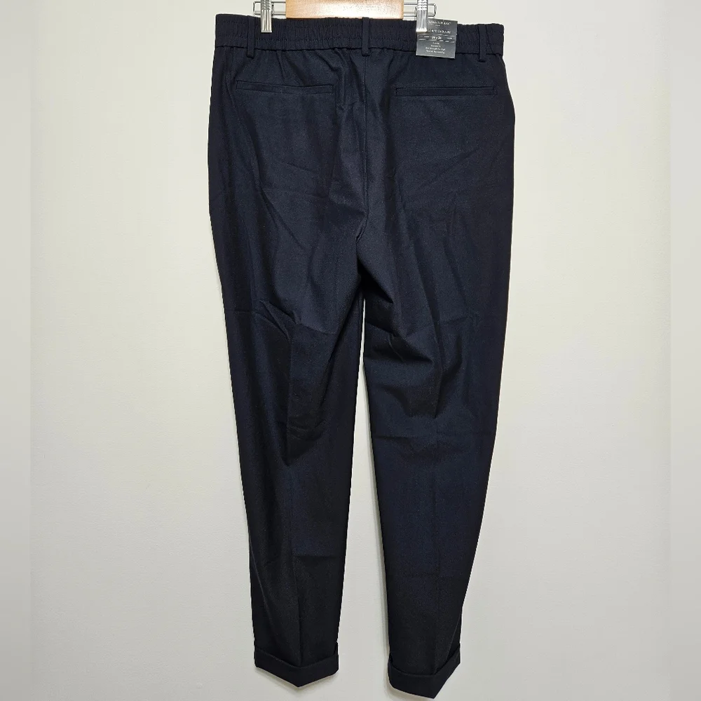 Banana Republic NWT Mens Tailored Trouser Stretch Waist‎ Preppy 36X34 Blue